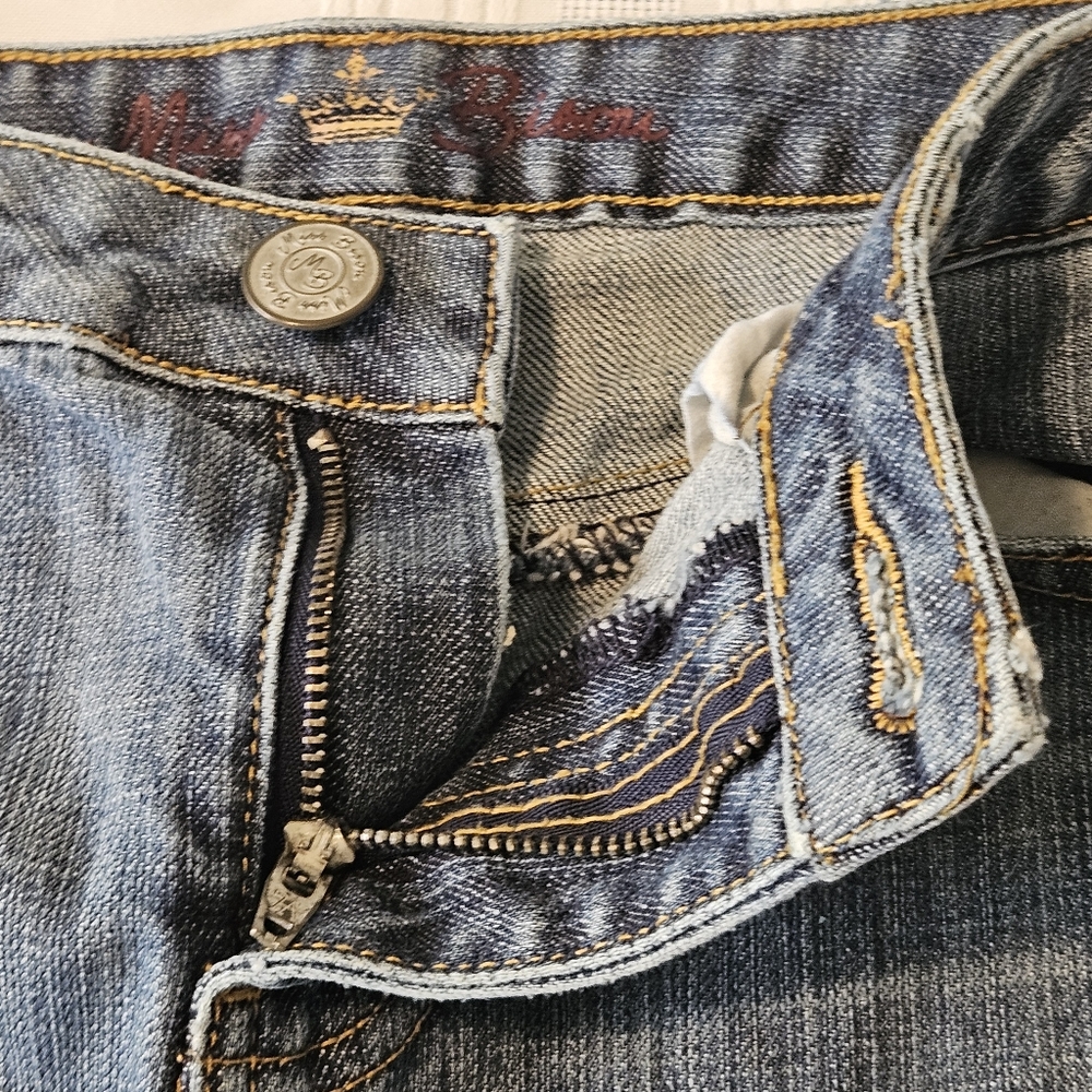 Vintage Y2K Miss Bisou Denim Maxi Skirt High Low Size 5 (Juniors) - Picture 7 of 16